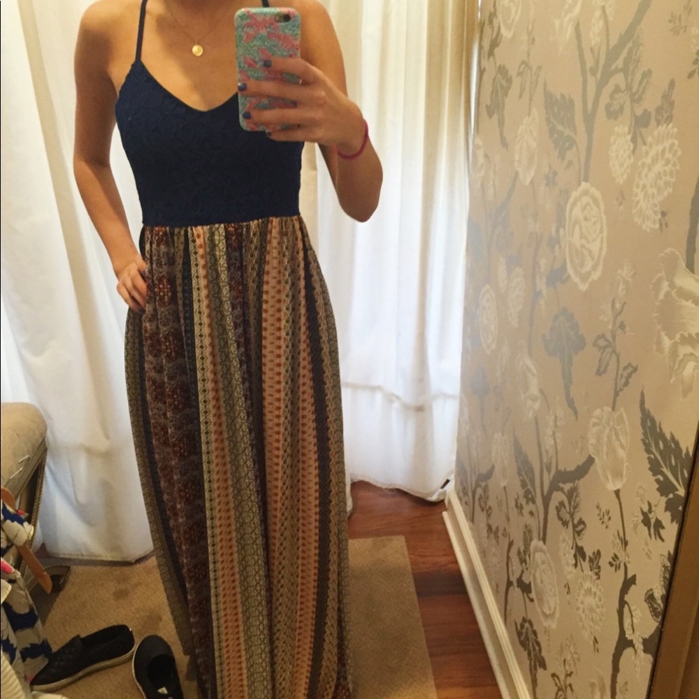 She + sky maxi dress Boho Fall Hippie